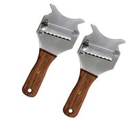 Ipetboom 2 pezzi Affettatrice per Tartufi Acciaio Affetta Formaggio e Cioccolato Liscia e Resistente Leggera e Portatile per Chef e Appassionati Cucina