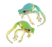 Ipetboom 2 pezzi Anelli Regolabili a Forma di Anfibio per Donna da Anelli Aperti Vintage con Design Animale Simpatico Gioielli Divertenti e Unici per Abbinamenti