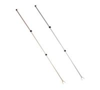 Ipetboom 2 pezzi Asta Telescopica Estensibile per Stendere Vestiti in Alluminio Resistente per Armadio e Balcone con Alta Capacità Carico Facile da Usare e Adattabile Diverse