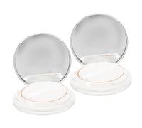 Ipetboom 2 Pezzi Astuccio Per Polvere Libera Scatola Vuota Per Fondotinta a Cuscino Con Specchio Per Conservare Polveri e Fondotinta Portatile e Resistente