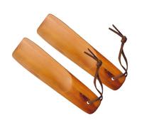 Ipetboom 2 pezzi Calzascarpe Legno Strumenti per Indossare Scarpe Design Ergonomico Facile Usare e Maneggiare Schiena e Ginocchia