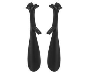 Ipetboom 2 Pezzi Calzascarpe Portatile in Plastica Manico, Set 2 Pezzi Nero, Ergonomico per Donne Incinte e Anziani, Adatto per Stivali e Viaggi, Supporto Compatto per Facilitare L’accesso