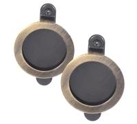 Ipetboom 2 Pezzi Copertura Privacy per Spioncino Rame Protezionper Facile Installazione Resistente per Porte Ingresso
