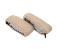 Ipetboom 2 Pezzi Cuscinetti per Ascelle in Spugna e Cotone Traspirante Antiscivolo per Stampelle Design a Rete Beige, Morbidi e Comodi per Persone in Riabilitazione Stili multipli