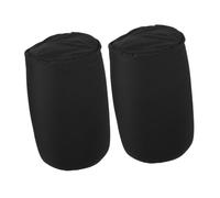Ipetboom 2 pezzi Cuscino Lombare Cilindrico Microgranuli Supporto Ergonomico per Vita e Nero per Viaggio e Sollievo da Pressione e Sostegno Posturale