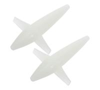 Ipetboom 2 Pezzi Esche da Traina a Forma di Volatile e Aereo, Pp Bianco, per Tonno e Sgombro, Pesca in Mare Occasionale e Traina in Acqua Salata