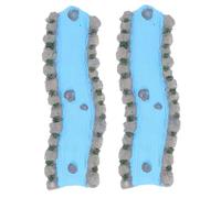 Ipetboom 2 Pezzi Flusso di Resina Realistico per Tavolo di Sabbia e Paesaggio Modellato, Accessorio per Uffici e Consulenza Psicologica, Miniatura Fiume Artigianale