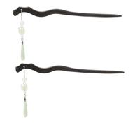 Ipetboom 2 Pezzi Forcine per Chioma Vintage Cinesi 2 Pezzi, Bastoncini Decorativi per Chignon in Stile Palazzo Design a Forma di Mezzaluna, Accessori Leggeri e Lisci per Acconciature da