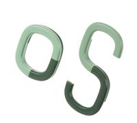 Ipetboom 2 pezzi Ganci S Shape Pieghevoli per Utensili Ganci Multi Funzionali Foratura per Tovagliette e Accessori Cucina