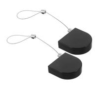 Ipetboom 2 Pezzi Guinzaglio di Sicurezza Retrattile 2 Pezzi con Cavo Antifurto da 90 Cm, Scatola di Sicurezza con Serratura per Esposizione Gioielli in Negozi e Showroom