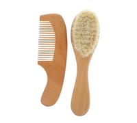 Ipetboom 2 Pezzi Kit Spazzola e Pettine Legno per Massaggio Scalpale per Bagnetto e Del Accessori per Adulti per Massaggiare Capelluto e Rimuovere Nodi