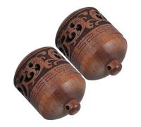 Ipetboom 2 Pezzi Lanterna in Legno Intagliata Mano Sacchetto Profumato Portatile con Design Lanterne Scavate per Aromaterapia e Decorazione Casa Diffusore Naturale Legno DIY Regalo