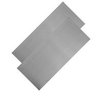 Ipetboom 2 Pezzi Metal Door Name Plates Autoadesive in Acciaio Inossidabile Satinato Targhetta da Incidere per Ufficio Ospedale Hotel Scuola e Appartamento