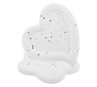 Ipetboom 2 Pezzi Nail Art Accessory Display Tray in Heart Shape Jewelry Holder Dish For Makeup Perfume And Photography Props Versatile Decorative Trinket Plate