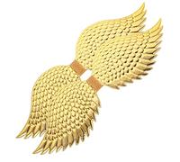 Ipetboom 2 Pezzi Oggetti d'oro d'oro costumi d'angelo degli angeli per ala d'angelo di halloween ala prestazionale oggetti di scena cosplay del costume Stoffa