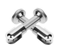 Ipetboom 2 pezzi Piedini Supporto per Partizioni Bagno Pubblico in Resistente Supporto Stabile e Antiusura per Accessori Sanitari