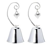 Ipetboom 2 Pezzi Porta Numeri da Tavolo a Forma di Cuore Campanella Clip per Foto e Segnaposto in Metallo Accessori Decorativi per Matrimoni Anniversari e Feste