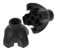 Ipetboom 2 pezzi Punte di Ricambio Antiscivolo per Bastoni Anziani Piedi Base Autoportante per Stampelle e Bastoni da Passeggio Facili da Installare Gommini Stabili e Resistenti per Uso