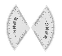 Ipetboom 2 Pezzi Righello per Sopracciglia PVC Strumento di Misurazione per Disegno Preciso e Simmetrico Guida Modellatura Permanente Adatta Tutti i Volti