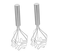Ipetboom 2 pezzi Schiacciapatate Manuale in Acciaio Presa Ergonomica e Resistente per Purè Avocado e Verdure Strumento Compatto e Versatile per Cucina per Carne Macinata e Alimenti