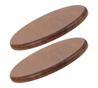 Ipetboom 2 pezzi Sgabello in Legno Massello Sedile Rotondo Rinforzato con Cuscino Spesso per Cucina Bar e Mensa Copertura Seduta di Ricambio per Sgabelli da Bancone