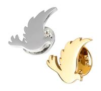 Ipetboom 2 Pezzi Spilla della Pace in Lega per Donna Spilla Animale con Simbolo di Giustizia per Uso Quotidiano e Eventi Accessorio Elegante e Resistente