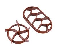 Ipetboom 2 pezzi Stampo per Pane Rotondo e in Plastica Antiadherente per Dolci e da Te Facile da Sformare Gelatina e Muffin Accessorio da Forno e Negozio