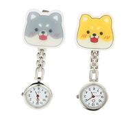 Ipetboom 2 Pezzi tavolo dell'infermiere light lux se watch lumino guardare sospeso attenzione agli infermieri orologio dei cartoni animati attenzione ai medici Acciaio inossidabile