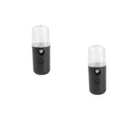Ipetboom 2 Pz strumento idratante portatile diffusore senz'acqua vapore facciale mini umidificatore usb umidificatore portatile spruzzatore signore facciale Black