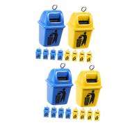 Ipetboom 2 Set Accessori A Ciondoli Per La Spazzatura Mini Di Moda Cestino Smalto Fare Ciondoli Divertenti Per La Creazione Di Gioielli Ornamenti Fai Da Te Resina 10 Pezzi*2