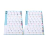 Ipetboom 2 set Calendario da Parete Planner Annuale Maxi con Design Minimalista Calendario Annuale per Casa Ufficio e Scuola Planner Mensile Visibile e Riutilizzabile