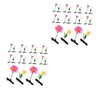 Ipetboom 2 Set Fermaglio Per Con Pianta Simulata Copricapo Germoglio Piccole Mollette Per Ragazza Carina Fermaglio Per Floreale Piccolo Fermaglio Per 20 pezzi*2