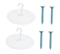 Ipetboom 2 set Ganci Ventosa per Zanzariera Ragazzo Ragazza Supporto Rete Resistente in PU Facile Installazione Soffitto Design e Compatto per Culla e Campeggio