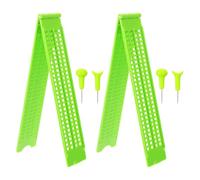 Ipetboom 2 Set Lavagna Braille 4 Righe 28 Celle in Plastica con 2 Stilo per Apprendimento Braille e Adulti Non Vedenti Ausili la Scrittura e Materiale Didattico Tattile Portatile