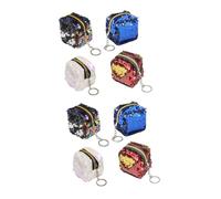 Ipetboom 2 Set Portamonete Per Sequins Sacchetti Per Monete E Carte Versatile Cambio Per Viaggi Shopping E Scuola 4 Pezzi * 2