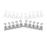 Ipetboom 20 Ganci Appendiabiti per Scarpe in Plastica Resistente Set 10 Neri + 10 Bianchi Stendibiancheria Portatile per Scarpe di Tutte le Misure per Casa e Viaggio