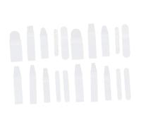 Ipetboom 20 pezzi Custodie Protettive per Pennelli Trucco Semi-trasparenti Organizer Portapennelli Make Up Pratico per Viaggio e Casa per Artisti del Trucco e Uso Quotidiano