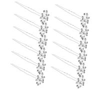 Ipetboom 20 pezzi Fermacapelli da Sposa U-shape con Motivo Breath Spille Glitter con Cristalli per Acconciature Sicure e Fotografie Nuziali Eleganti