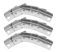 Ipetboom 20 pezzi Piastra Riscontro Serratura Cassetto in Metallo Angolo Retto Accessorio Blocco Armadietto per Casa e Ufficio Resistente e Facile da Installare