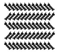 Ipetboom 200 Pezzi Ganci per Cornici da Parete Neri con Chiodi Supporti per Appendere Quadri Foto e Orologi Design Senza Danni Facili da Montare per Decorazioni Domestiche