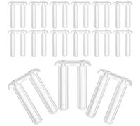 Ipetboom 200 Pezzi Tappi di Compressione in Plastica Trasparente per Naselli Occhiali senza Montatura Kit Accessori Fissaggio e Perno Boccola Ricambi per Montature Leggere e Resistenti