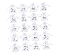 Ipetboom 20pezzi Sacchetti Vuoti Rete Coulisse Trasparenti Piccoli Sacchetti Per Bomboniere Bustina Piccoli Rete Coulisse Bustina Per Lavanda