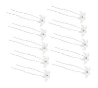 Ipetboom 20pezzi U-shaped Bridal Hairpins with Crystal Flower Elegant Wedding Hair Accessories for Brides and Special Occasions