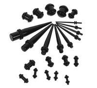 Ipetboom 23 pezzi Espansori Orecchio Acrilico Taper per Stretching Comfort e Facile