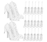 Ipetboom 24 Pezzi Ciondoli Natalizi Forma Scarpe Decorazioni per e Feste Eleganti e Riutilizzabili Facili da Appendere per Gli Ospiti