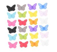 Ipetboom 24 Pezzi Segnabicchieri Silicone Farfalla con Ventosa Colorati Etichette Rimovibili per Calici di Vino Martini e Cocktail Marcatori per Feste Bar e Riunioni Casa