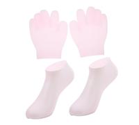 Ipetboom 2paia Calzini e Guanti Idratanti Riutilizzabili Maschere Per Calzini Maschera Per Piedi Secchi Guanti Per Della Idratanti Per Notte