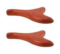 Ipetboom 2pezzi Bastoncino per Massaggio in Legno Strumento Tradizionale Thailandese Massaggiatore per Piedi Thailandese in Legno Tavola Gua Sha per Rilassamento Muscolare Bordi Lisci