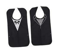 Ipetboom 2pezzi Bavaglino per Anziani Lavabile Bavaglino per Adulti Copriabiti per Mangiare Materiale di Resistente Non Si Deforma Facilmente Adatto per Anziani Pazienti Allettati e Persone