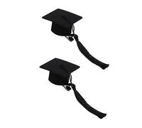Ipetboom 2pezzi Cappello Da Laurea Fermaglio Per Capelli Decorazione Per Cerimonia Di Laurea Accessori Per Capelli Forma Di Cappello Da Scapolo Per Ragazza